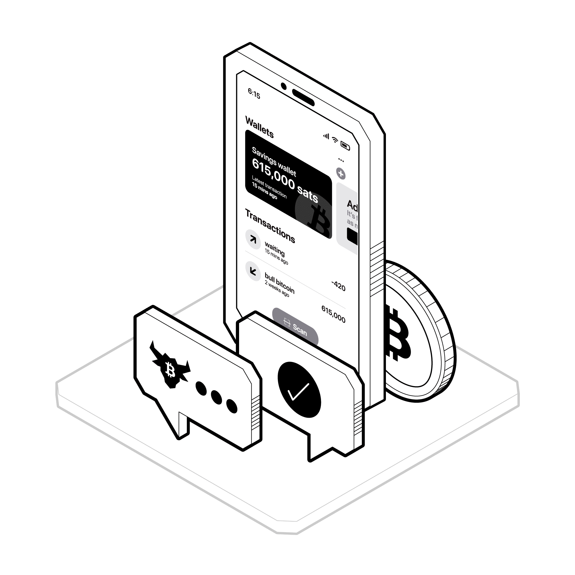Mobile Wallet (Blue)